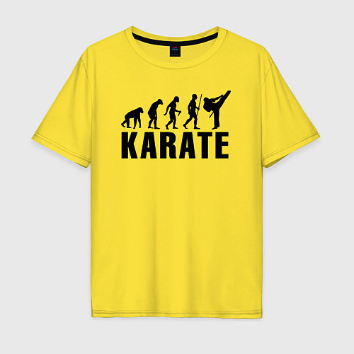 Мужская футболка оверсайз Karate Evolution / Желтый – фото 1