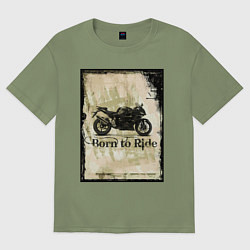 Мужская футболка оверсайз Born to Ride