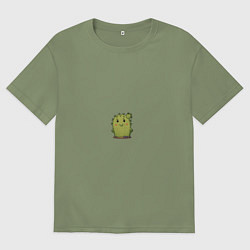 Футболка оверсайз мужская Кактус, цвет: авокадо