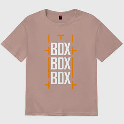 Футболка оверсайз мужская Box box box, цвет: пыльно-розовый