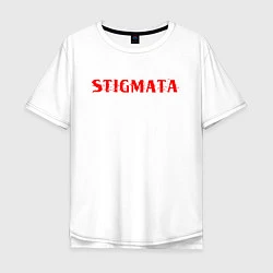 Футболка оверсайз мужская Stigmata, цвет: белый