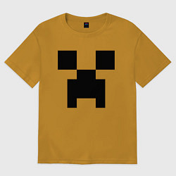 Футболка оверсайз мужская Minecraft, цвет: горчичный