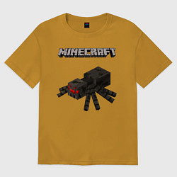 Футболка оверсайз мужская Minecraft, цвет: горчичный
