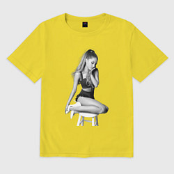 Футболка оверсайз мужская ARIANA GRANDE, цвет: желтый