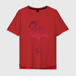 Футболка оверсайз мужская Flamingo, цвет: красный