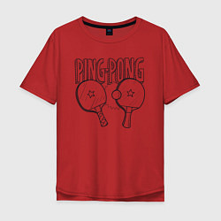 Мужская футболка оверсайз Пинг понг