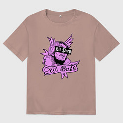 Футболка оверсайз мужская LIL PEEP, цвет: пыльно-розовый