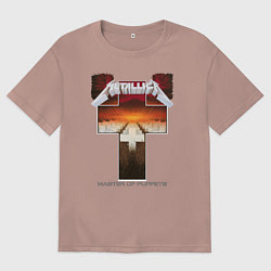 Мужская футболка оверсайз Metellica - master of puppets