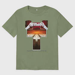 Мужская футболка оверсайз Metellica - master of puppets