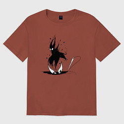 Футболка оверсайз мужская Hollow Knight, цвет: кирпичный