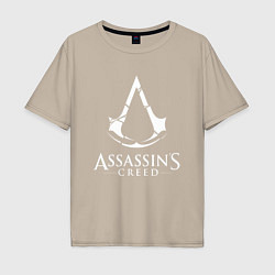 Футболка оверсайз мужская Assassin’s Creed, цвет: миндальный