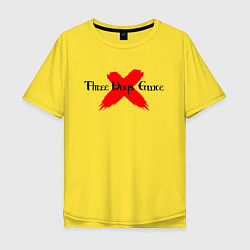 Футболка оверсайз мужская Three Days Grace, цвет: желтый