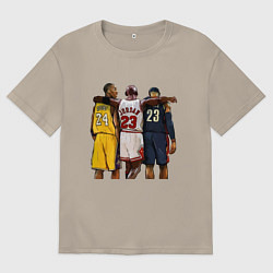 Мужская футболка оверсайз Bryant, Jordan, James