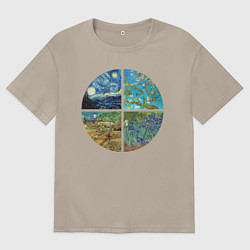 Мужская футболка оверсайз Ван Гог Картины