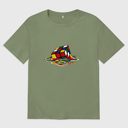 Мужская футболка оверсайз Кубик Рубика