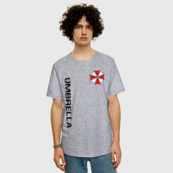Футболка оверсайз мужская UMBRELLA CORP, цвет: меланж — фото 2