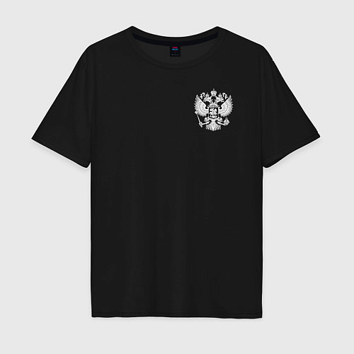 Мужская футболка оверсайз Боевое самбо с гербом / Черный – фото 1