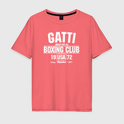 Футболка оверсайз мужская Gatti Boxing Club, цвет: коралловый