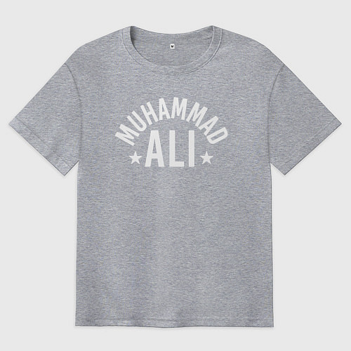Мужская футболка оверсайз Muhammad Ali / Меланж – фото 1