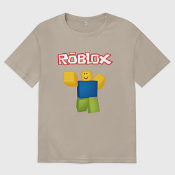 Футболка оверсайз мужская ROBLOX, цвет: миндальный