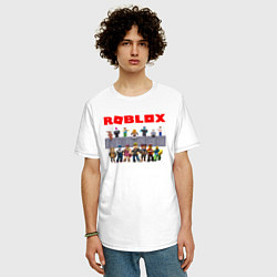 Футболка оверсайз мужская ROBLOX, цвет: белый — фото 2