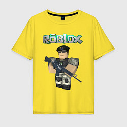 Футболка оверсайз мужская Roblox Defender, цвет: желтый