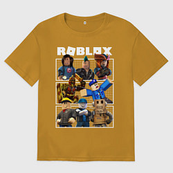 Футболка оверсайз мужская ROBLOX, цвет: горчичный