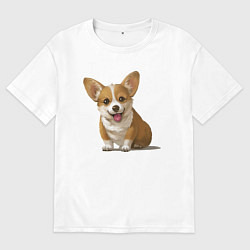 Мужская футболка оверсайз КОРГИ