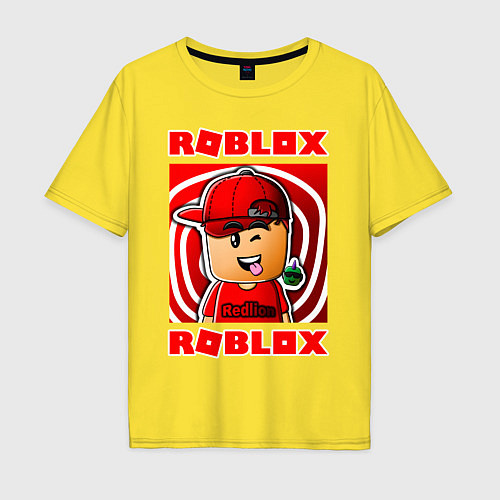 Мужская футболка оверсайз ROBLOX / Желтый – фото 1