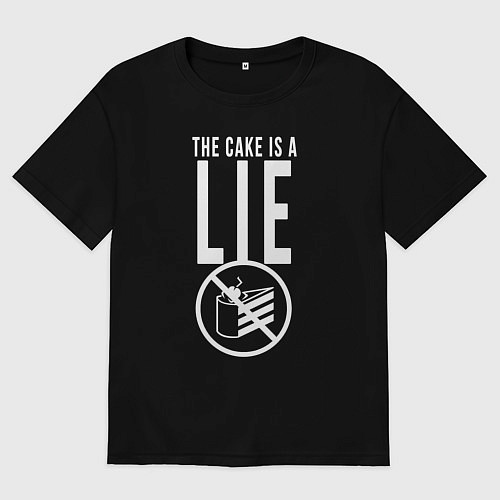 Мужская футболка оверсайз PORTAL / Черный – фото 1