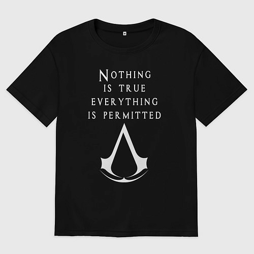 Мужская футболка оверсайз ASSASSINS CREED / Черный – фото 1