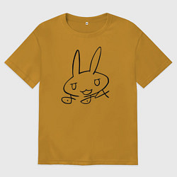 Мужская футболка оверсайз Подпись Наначи