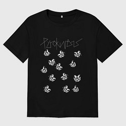 Футболка оверсайз мужская PYROKINESIS, цвет: черный