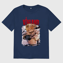 Футболка оверсайз мужская Vinland saga, цвет: тёмно-синий