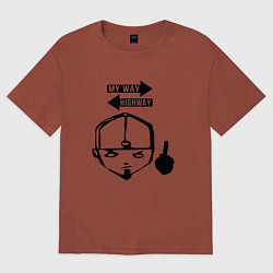 Футболка оверсайз мужская LIMP BIZKIT, цвет: кирпичный