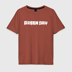 Футболка оверсайз мужская GreenDay, цвет: кирпичный