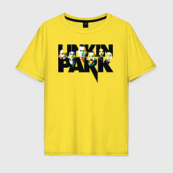 Футболка оверсайз мужская LINKIN PARK, цвет: желтый