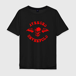 Футболка оверсайз мужская Avenged Sevenfold, цвет: черный