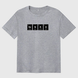 Мужская футболка оверсайз Senku Аниме Доктор Стоун