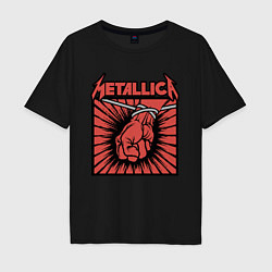 Мужская футболка оверсайз Metallica