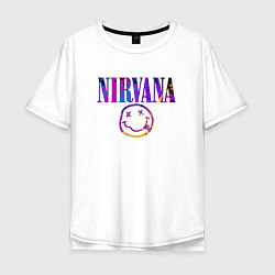 Футболка оверсайз мужская NIRVANA, цвет: белый