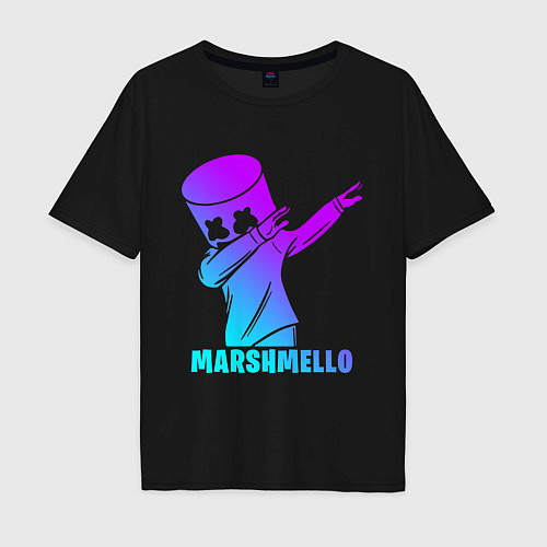 Мужская футболка оверсайз MARSHMELLO / Черный – фото 1