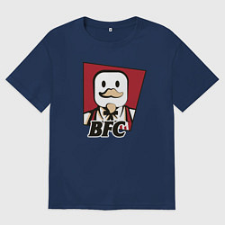Футболка оверсайз мужская BFC, цвет: тёмно-синий