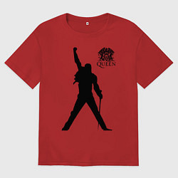 Футболка оверсайз мужская Queen двусторонняя, цвет: красный