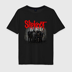 Футболка оверсайз мужская SLIPKNOT, цвет: черный