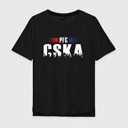Футболка оверсайз мужская PFC CSKA, цвет: черный