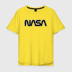 Футболка оверсайз мужская NASA, цвет: желтый