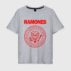 Футболка оверсайз мужская RAMONES, цвет: меланж