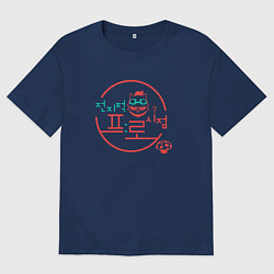 Футболка оверсайз мужская Teemo LCK Korea, цвет: тёмно-синий