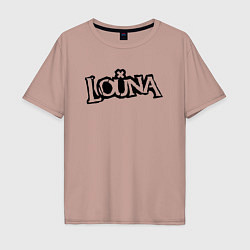 Футболка оверсайз мужская Louna, цвет: пыльно-розовый